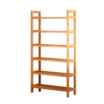 DS BS 6-Tier Bamboo Bookshelf Storage Rack-90CM