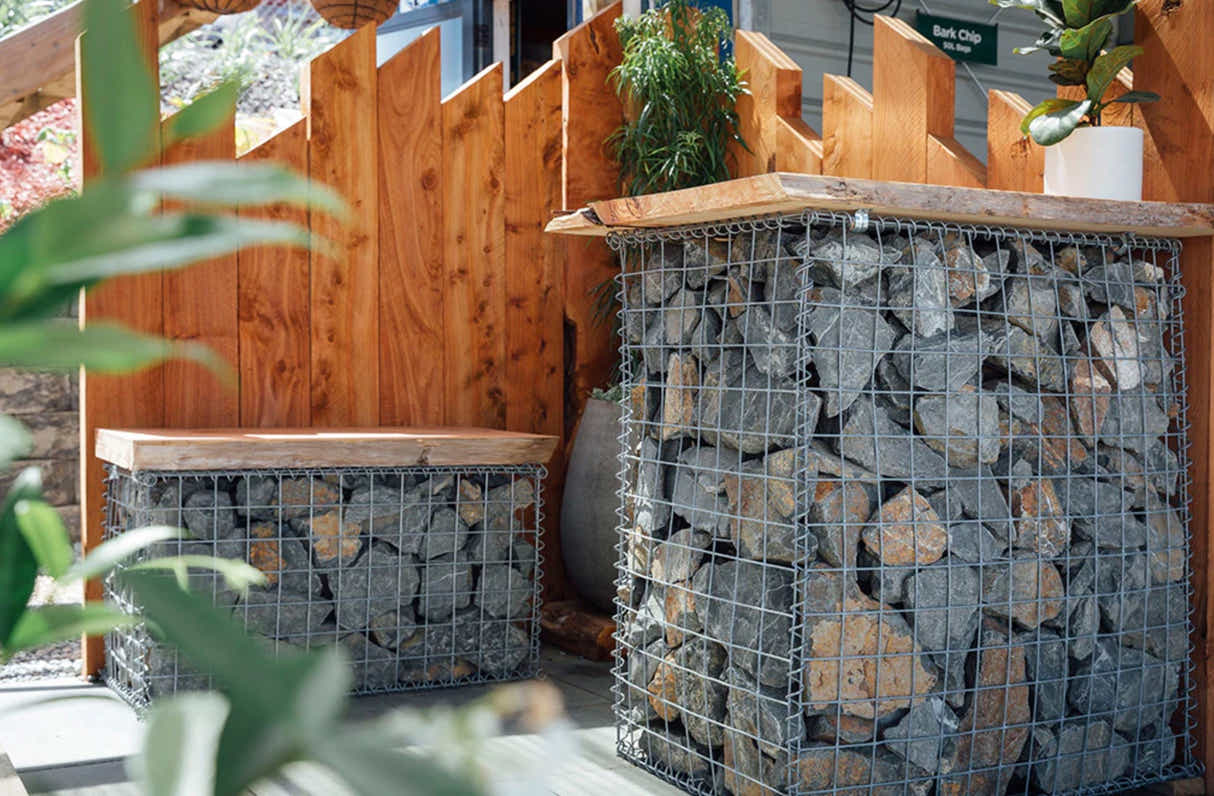 DS BS  Gabion Baskets Garden Mesh Cages Wire Stone 100X50X100CM