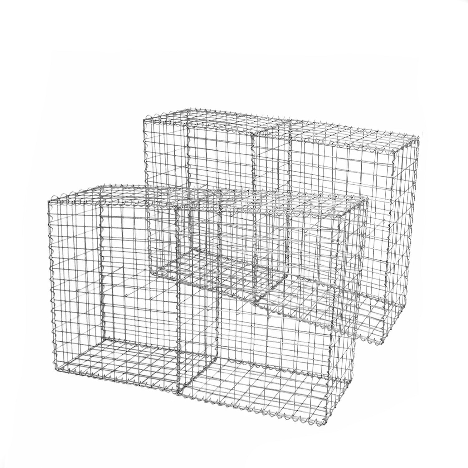 DS BS  Gabion Baskets Garden Mesh Cages Wire Stone 100X50X100CM