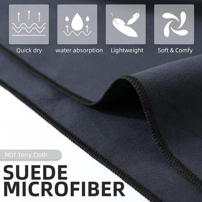 DS BS Changing Robe Towel with Hood - Black