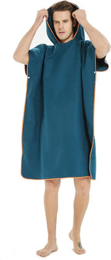 DS BS Changing Robe Towel with Hood - Blue