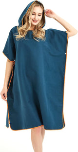 DS BS Changing Robe Towel with Hood - Blue