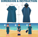 DS BS Changing Robe Towel with Hood - Blue