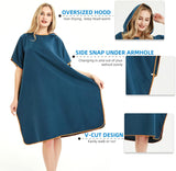 DS BS Changing Robe Towel with Hood - Blue