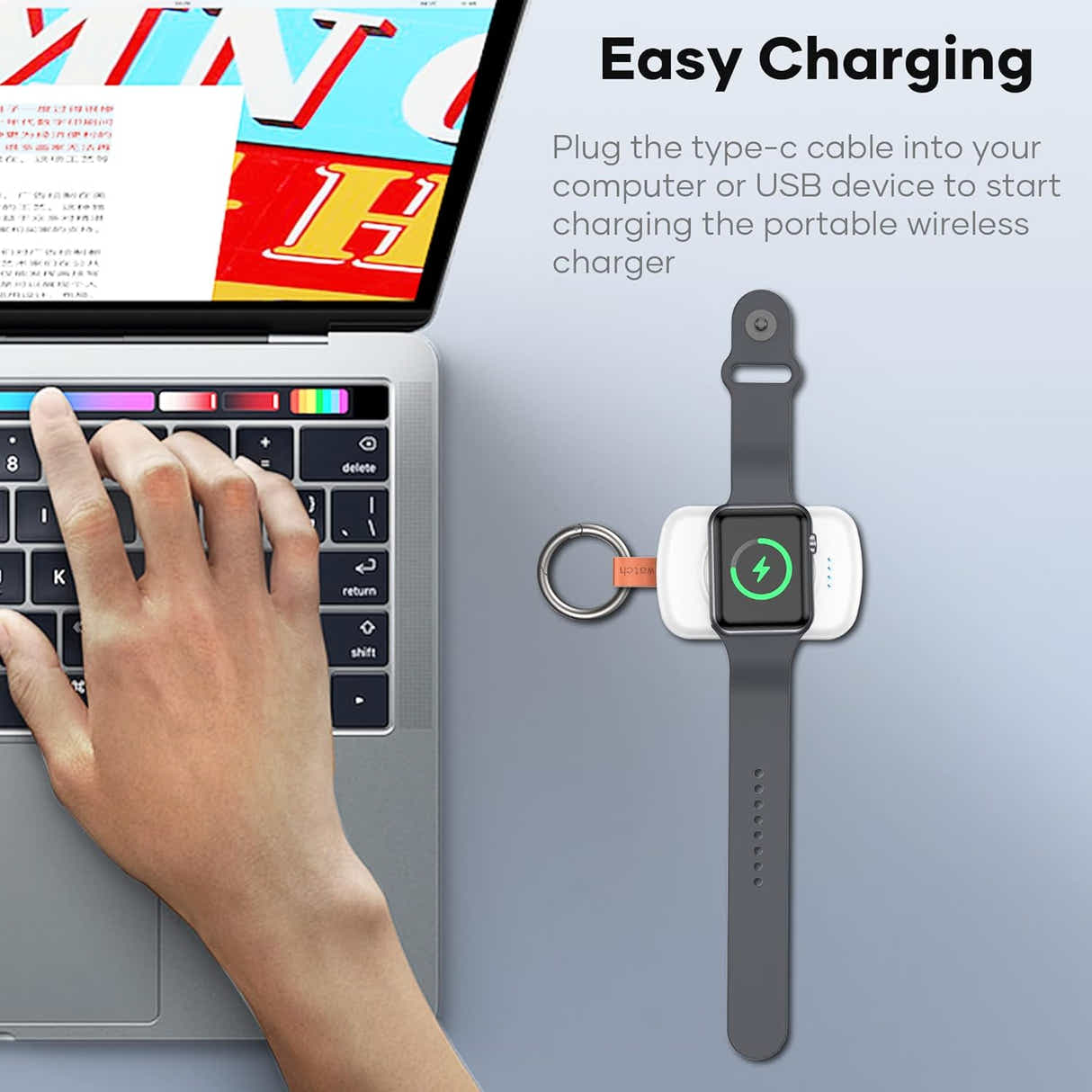 DS BS Ultra-Compact Portable Charger for Apple Watch