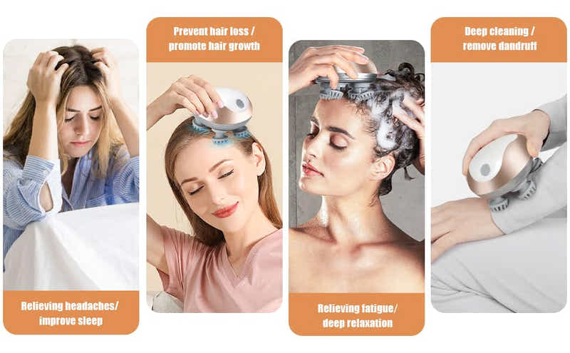 DS BS 360° Kneading Electric Scalp Massager