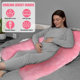 DS BS Pregnancy Body Pillow For Belly Support-Pink