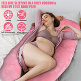 DS BS Pregnancy Body Pillow For Belly Support-Pink