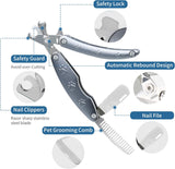 DS BS 3 in 1 Foldable Dog Nail Clippers