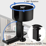 DS BS 2 in 1 Table Cup Holder with Headphone Hanger