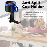 DS BS 2 in 1 Table Cup Holder with Headphone Hanger