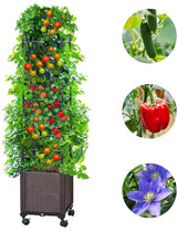 DS BS Tomato Planter Boxes with Wheels Raised Garden Bed