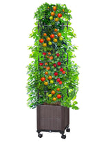 DS BS Tomato Planter Boxes with Wheels Raised Garden Bed