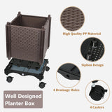 DS BS Tomato Planter Boxes with Wheels Raised Garden Bed
