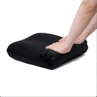 DS BS 3D Camping Inflatable Sponge Neck Pillow