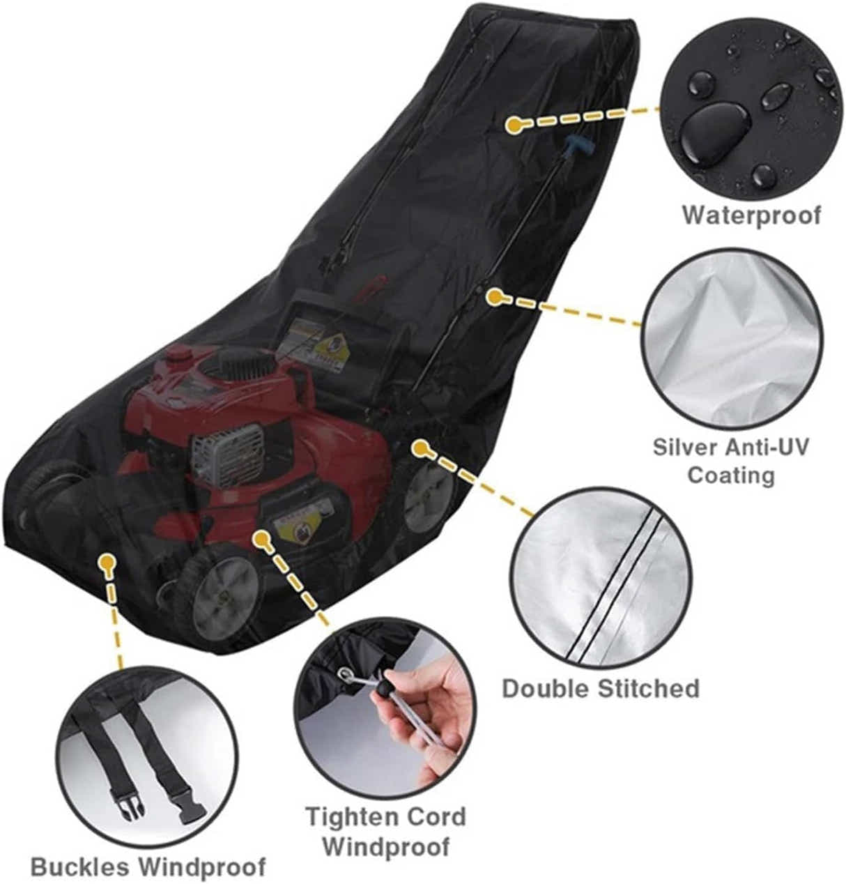 DS BS Lawn Mower Cover 191×110×67CM