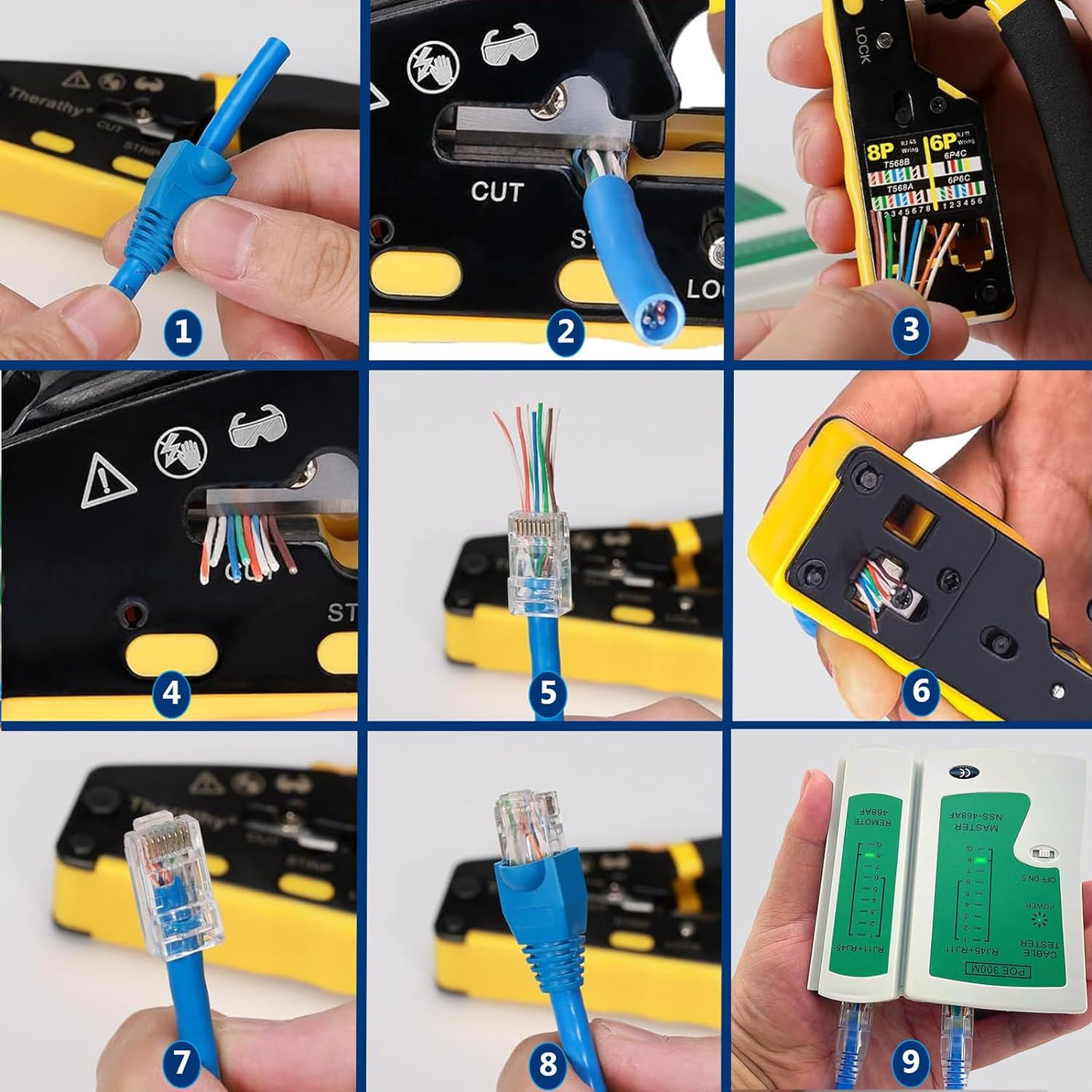 DS BS Multifunctional RJ45 Ethernet Crimping Tool Kit
