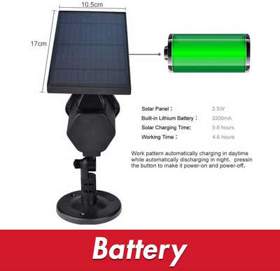 DS BS Solar Landscape Laser Projector Light