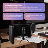 DS BS Portable Foldable Mic Shield with Triple Sound Insulation