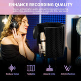 DS BS Portable Foldable Mic Shield with Triple Sound Insulation