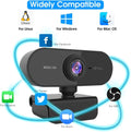 DS BS Webcam for PC with Microphone - 1080P HD