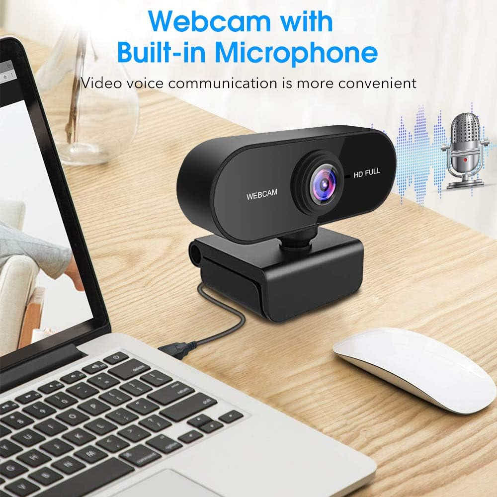 DS BS Webcam for PC with Microphone - 1080P HD