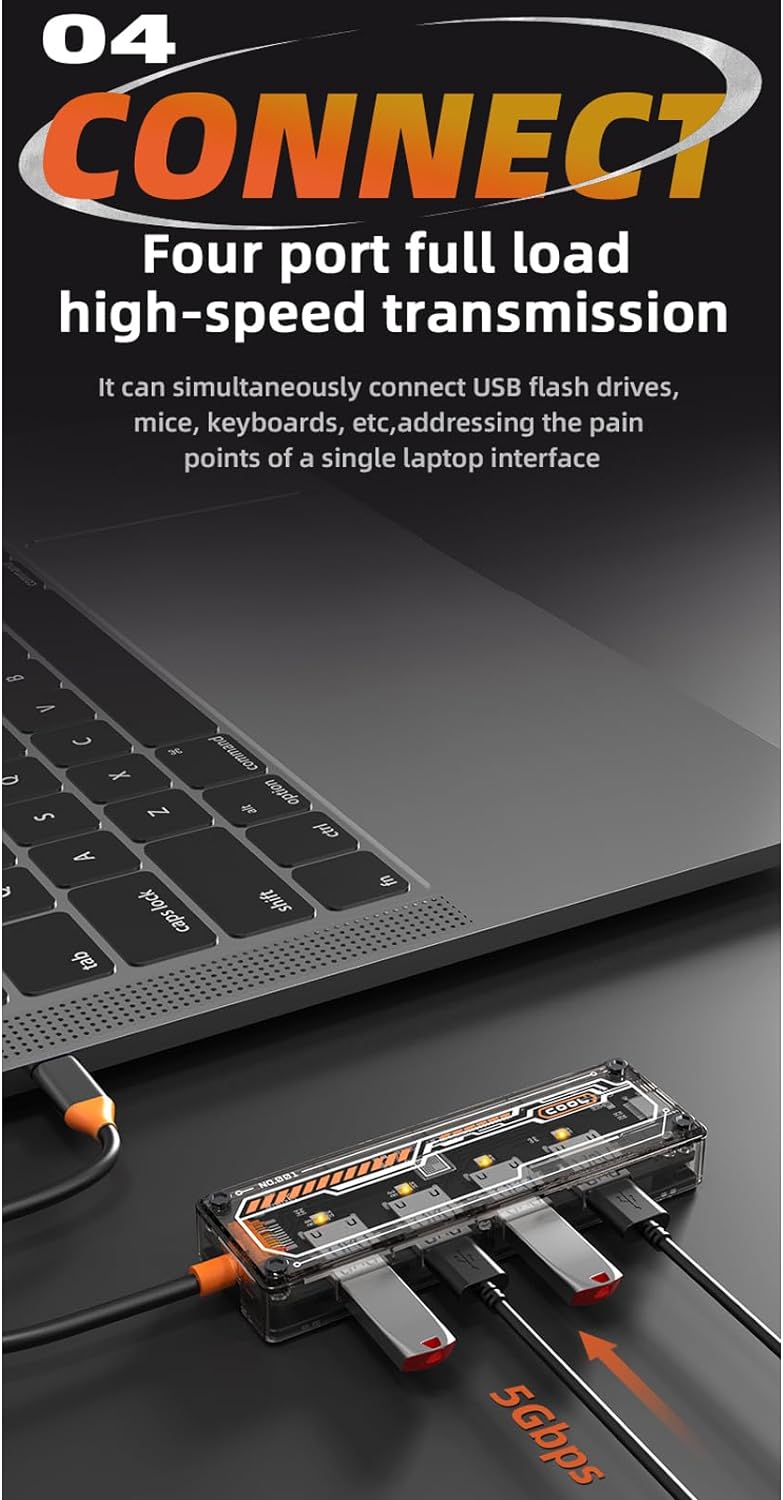 DS BS USB A Adapter Docking Station with 4-Ports
