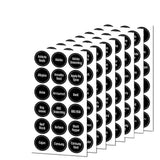 DS BS Set Of 12 Square Glass Storage Jars With 144pc Label Set