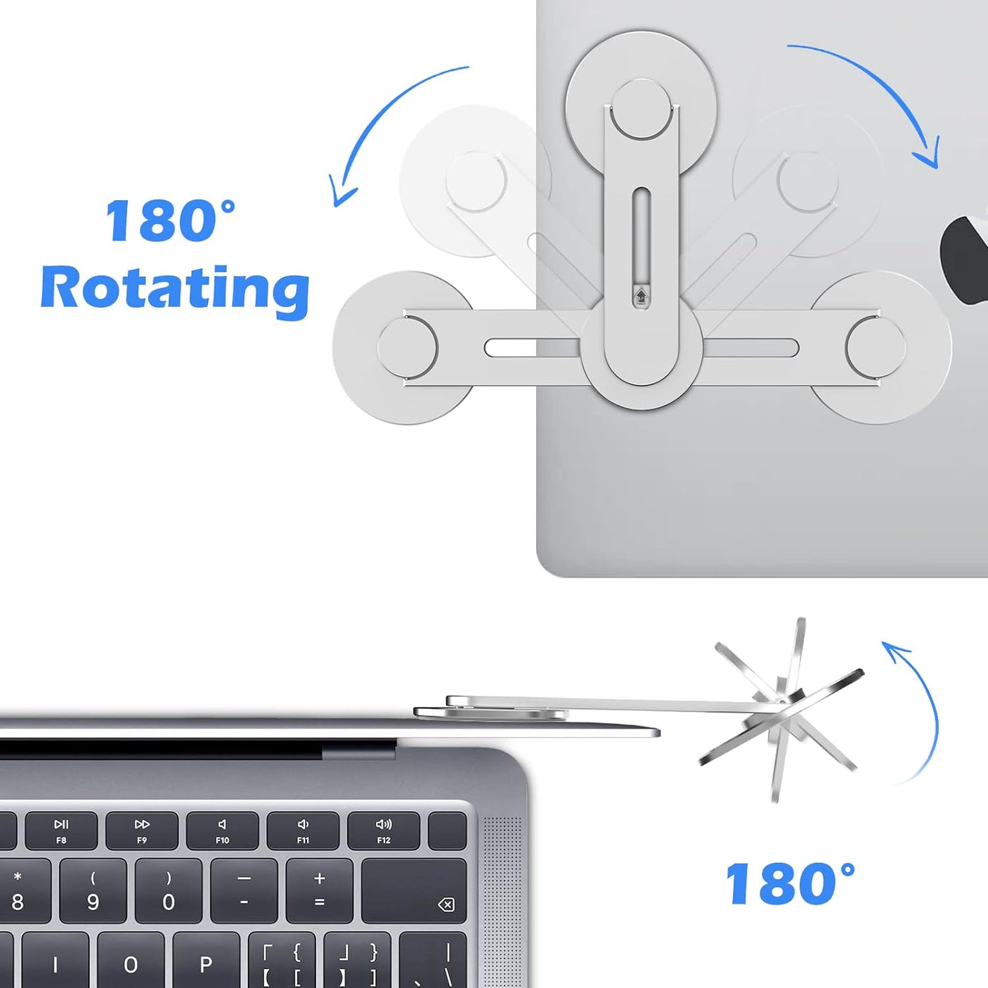 DS BS Magnetic Laptop Phone Holder Compatible with Magsafe iPhone