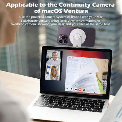 DS BS Magnetic Laptop Phone Holder Compatible with Magsafe iPhone