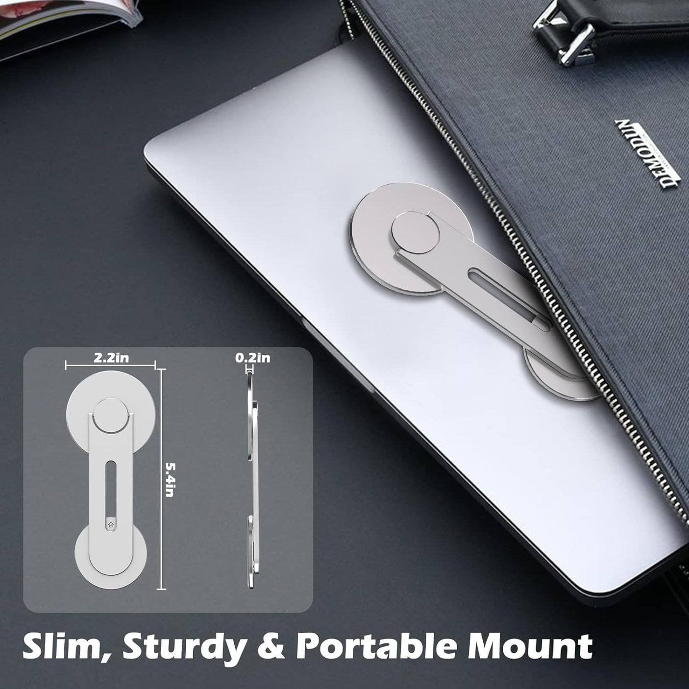 DS BS Magnetic Laptop Phone Holder Compatible with Magsafe iPhone