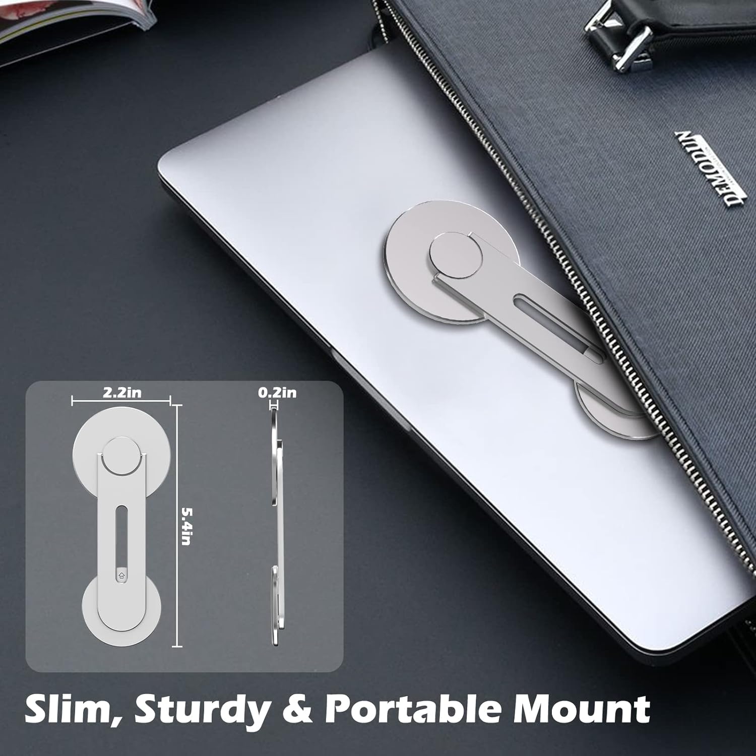 DS BS Magnetic Laptop Phone Holder Compatible with Magsafe iPhone