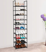 DS BS 10 Tiers Tall Shoe Rack Storage Shelf