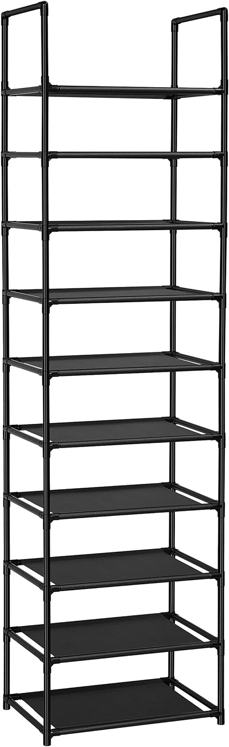DS BS 10 Tiers Tall Shoe Rack Storage Shelf