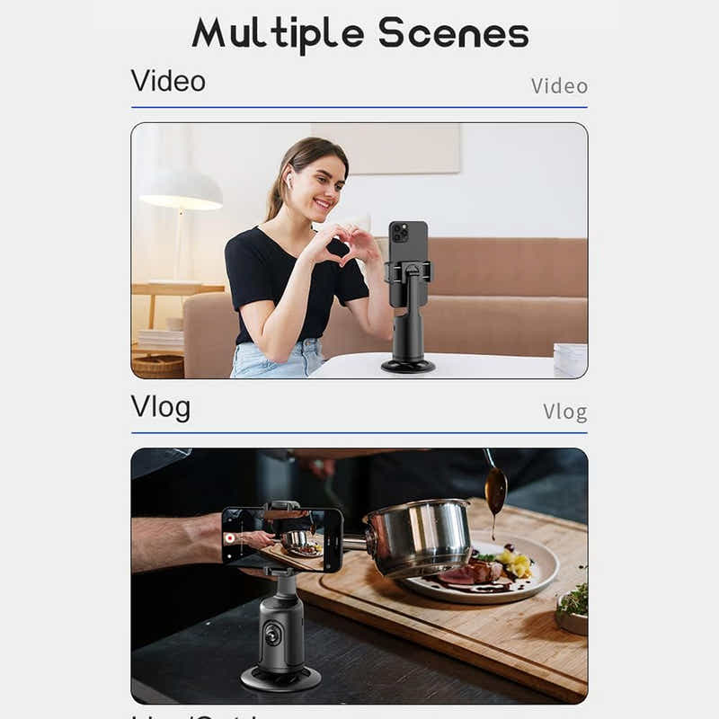 DS BS Auto Face Tracking Phone Holder For Live Vlog Streaming Video