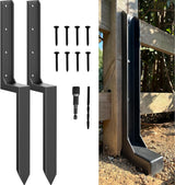 DS BS 2Pcs Fence Post Repair Anchor Ground Spike