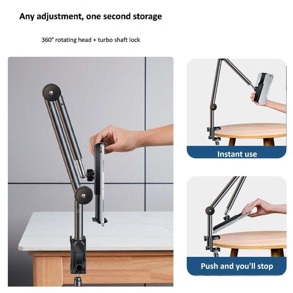 DS BS Lazy Tablet Mount Bracket Rotating Stand for Desk