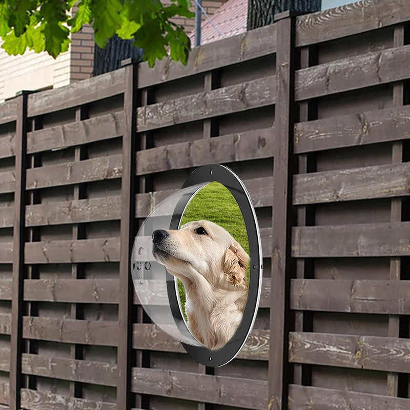 DS BS Acrylic Dome Dog Window for Fence to View Outside