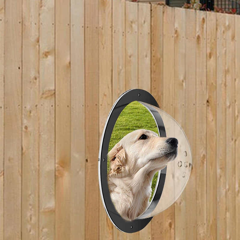 DS BS Acrylic Dome Dog Window for Fence to View Outside