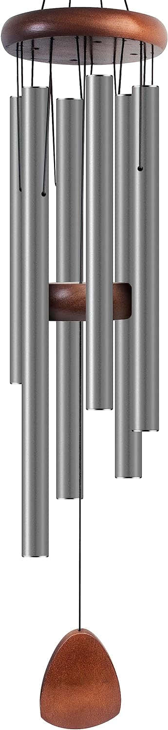 DS BS Large Aluminium Wind Chimes 93CM - Silver