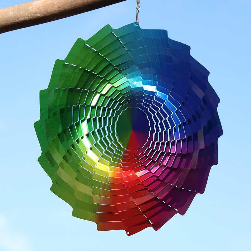 DS BS Rainbow Wind Spinners Garden Decoration