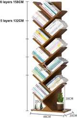 DS BS 6 Layer Tree Shape Bamboo Bookshelves