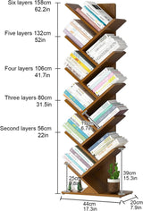 DS BS 6 Layer Tree Shape Bamboo Bookshelves