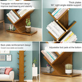 DS BS 6 Layer Tree Shape Bamboo Bookshelves