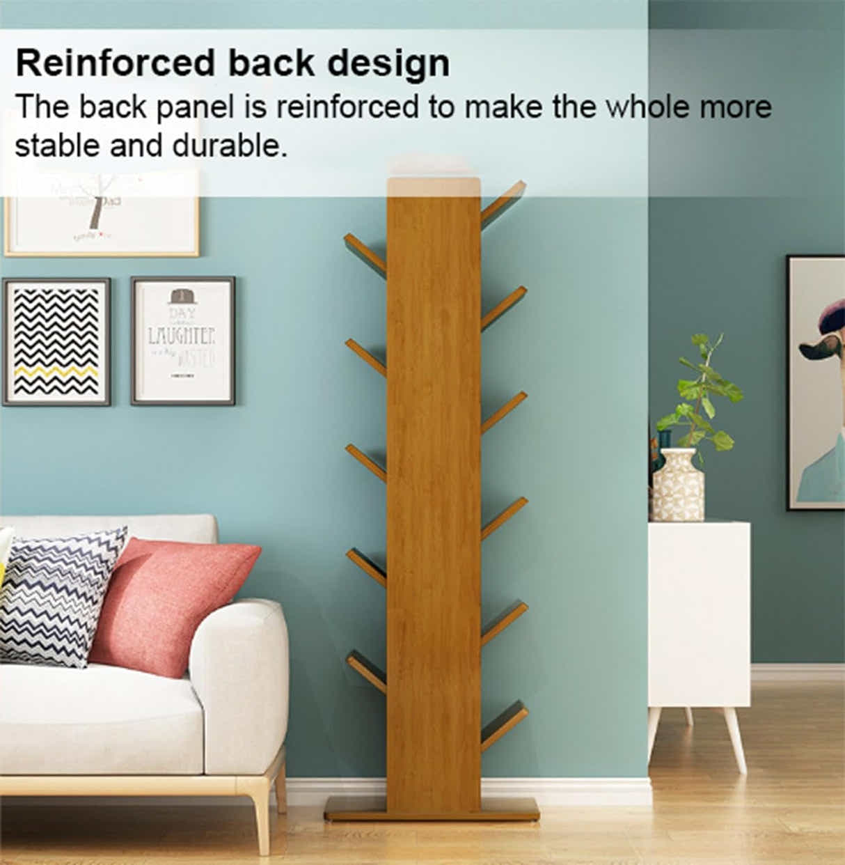 DS BS 4 Layer Tree Shape Bamboo Bookshelves