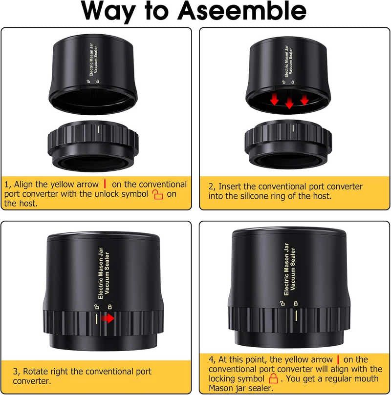 DS BS Automated Mason Jar Vacuum Sealer