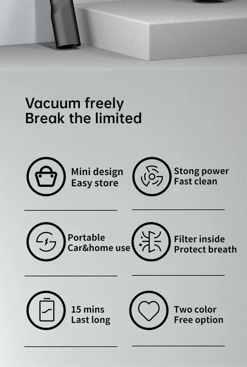 DS BS Wireless Handheld Mini Vacuum Cleaner