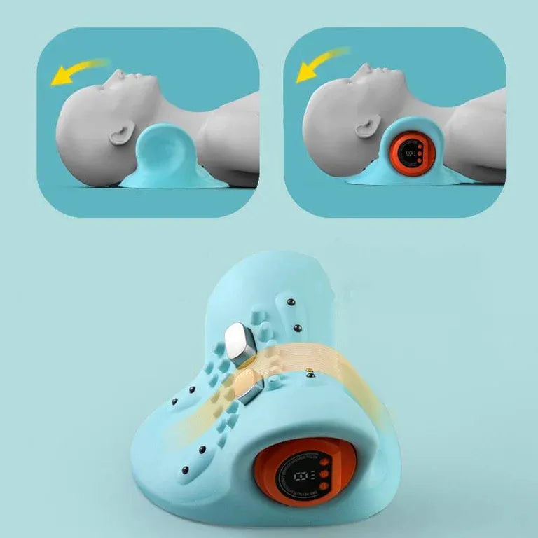 DS BS Neck Massager Pillow with Heating Acupuncture Vibration Massage