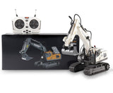 DS BS  11 Channel Remote Control Excavator Toy - White