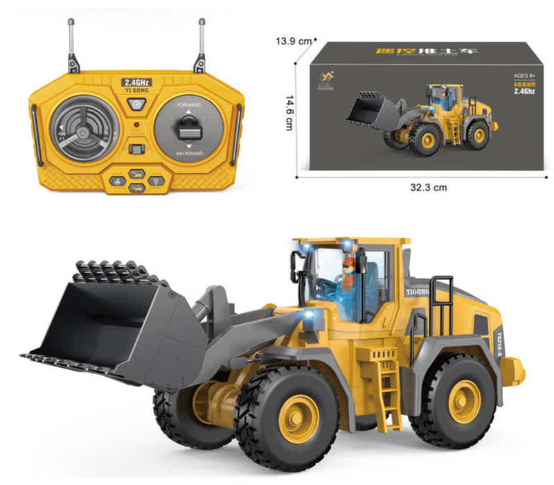 DS BS 9 Channel Remote Control Construction Bulldozer Toy